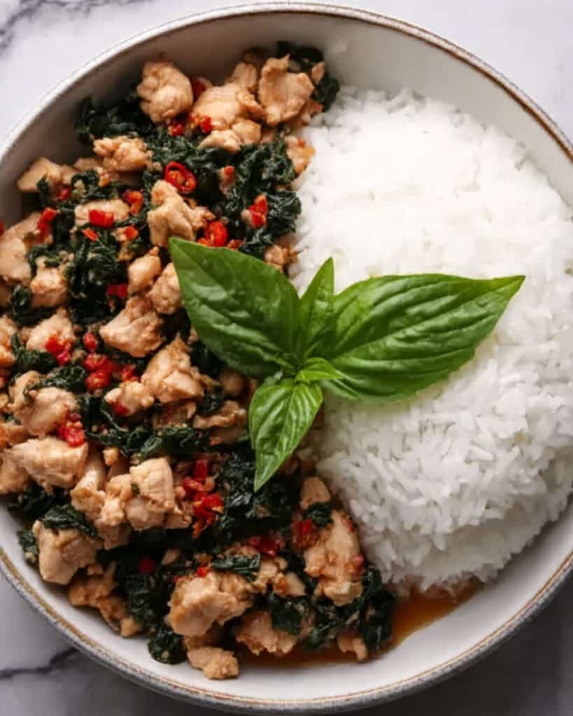 Spicy Thai Basil Chicken (Pad Krapow Gai) Recipe