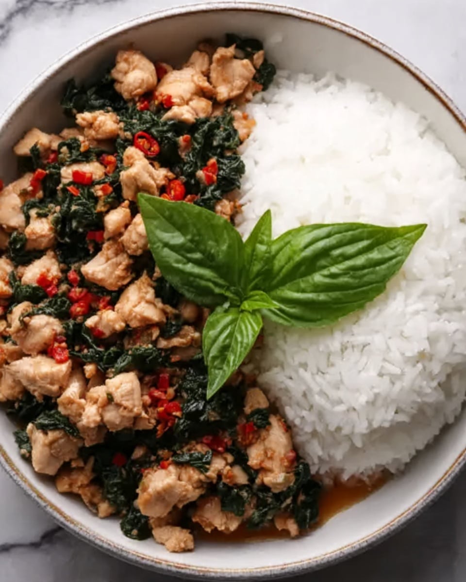 Spicy Thai Basil Chicken (Pad Krapow Gai) Recipe - Recipe Image