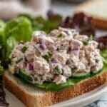 Creamy Tuna Salad with Celery, Red Onion, and Herbs Recipe