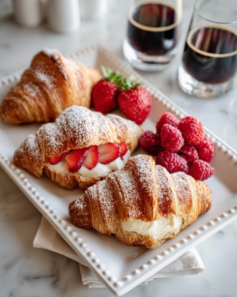 Berries and Cream Filled Croissants Recipe
