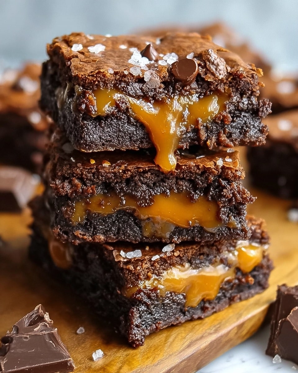 Caramel Chocolate Chunk Brownies Recipe - Recipe Image