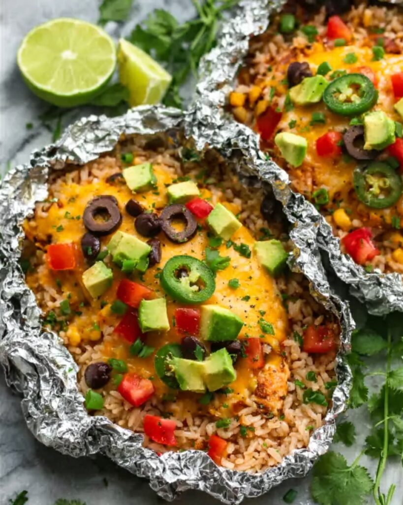 Santa Fe Chicken Foil Packets Recipe