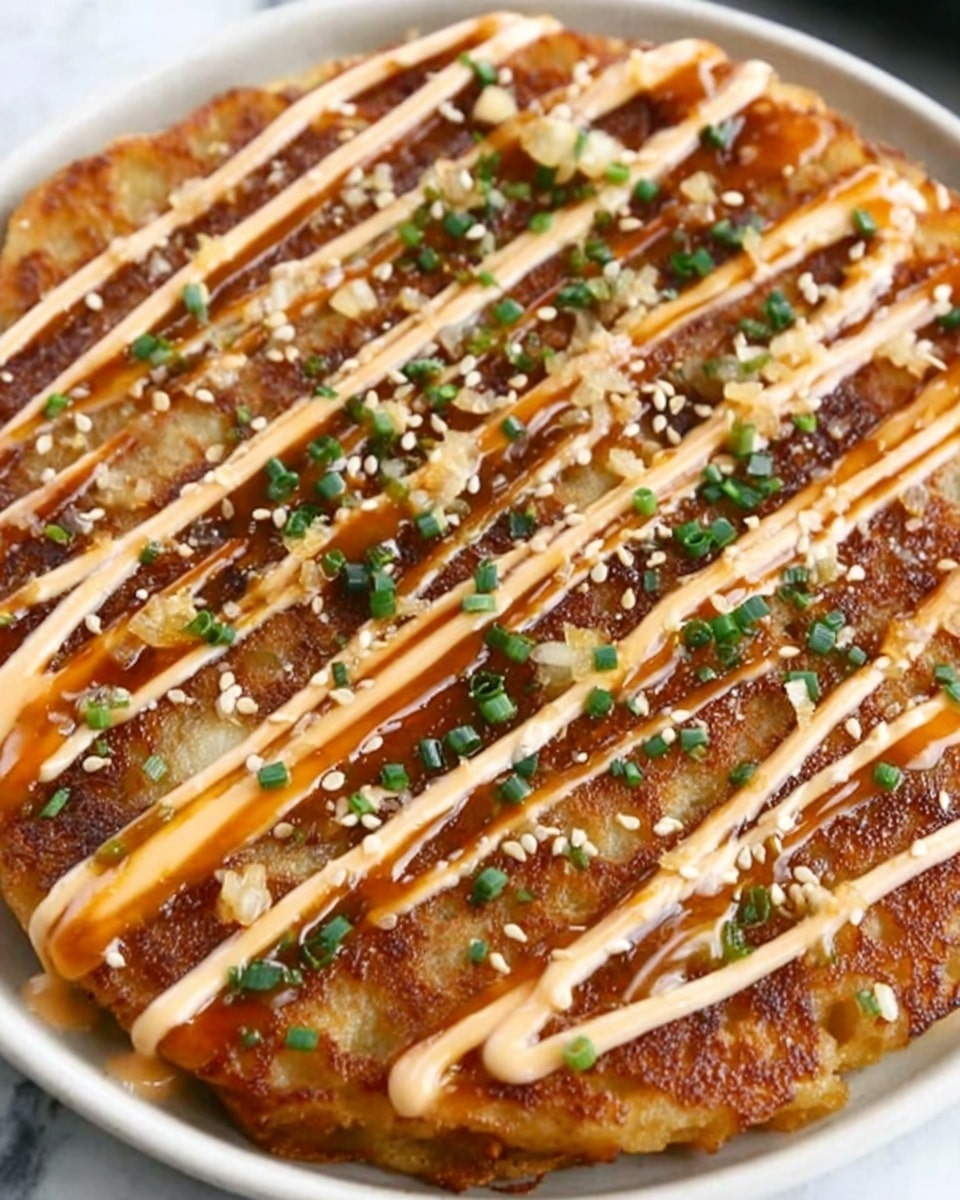 Savory Cabbage Pancakes with Sriracha Mayo Recipe - Recipe Image