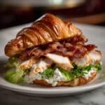Chicken Caesar Croissant Sandwich Recipe