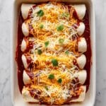 Chicken Enchiladas with Homemade Red Enchilada Sauce Recipe