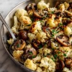 Garlic Mushrooms Cauliflower Skillet Recipe