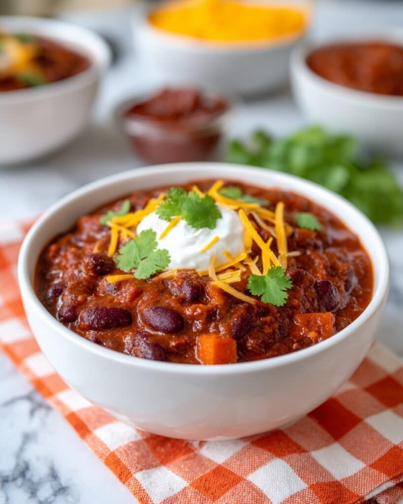 Three-Bean Sweet Potato Chili Recipe