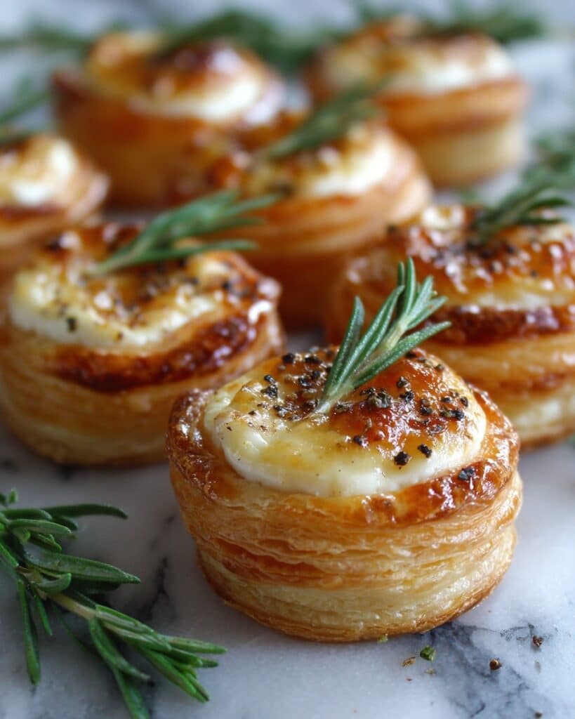 Brie and Jam Puff Pastry Bites Recipe