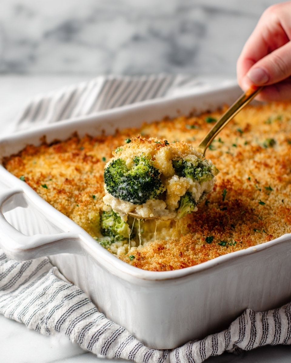 Creamy Chicken and Rice Casserole with Cheddar and Broccoli Recipe