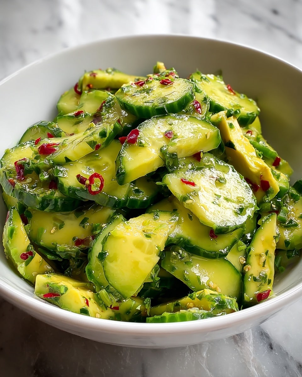 Easy Cucumber Avocado Salad Recipe - Recipe Image