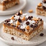 Baked Oatmeal Cake with Chocolate, Butterscotch, and Coconut Recipe