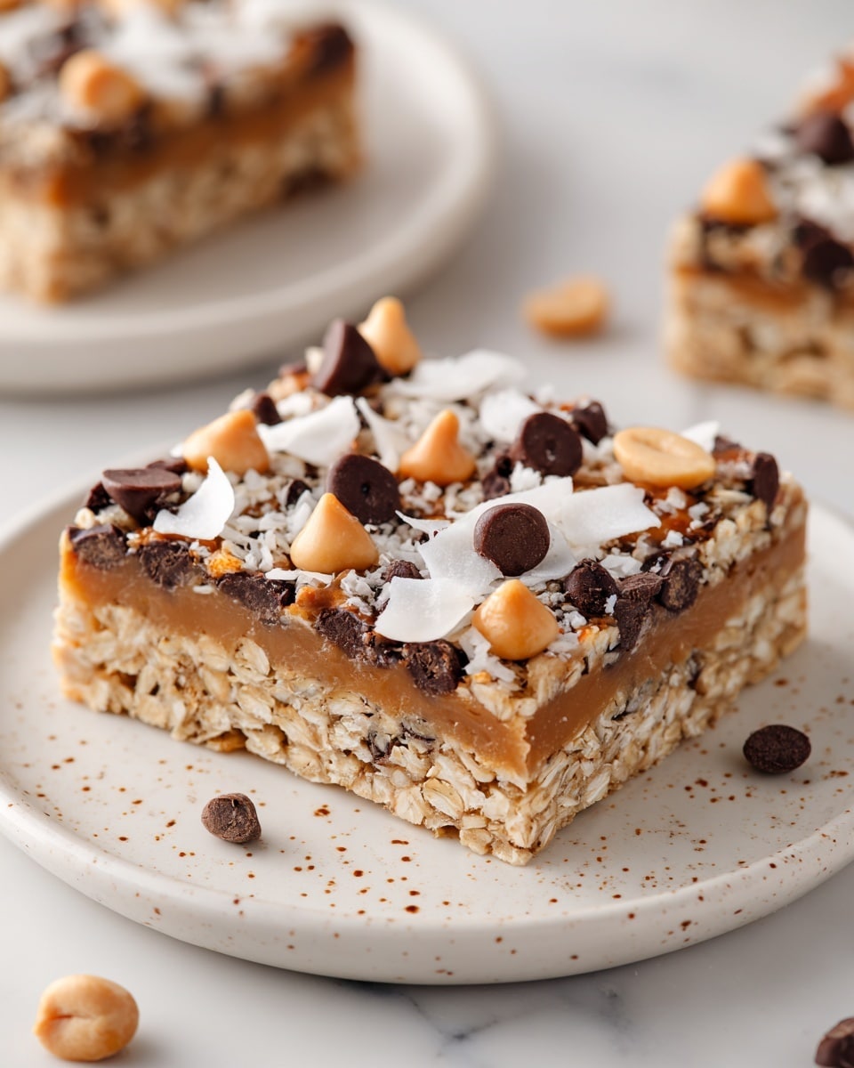 Baked Oatmeal Cake with Chocolate, Butterscotch, and Coconut Recipe