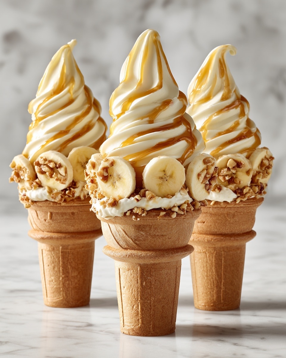 Classic Banana Pudding Cheesecake Cones Recipe