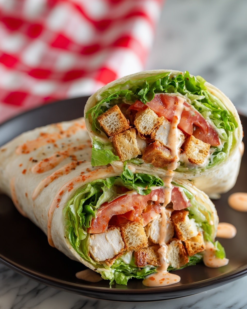 Chicken Caesar Salad Lettuce Wraps Recipe