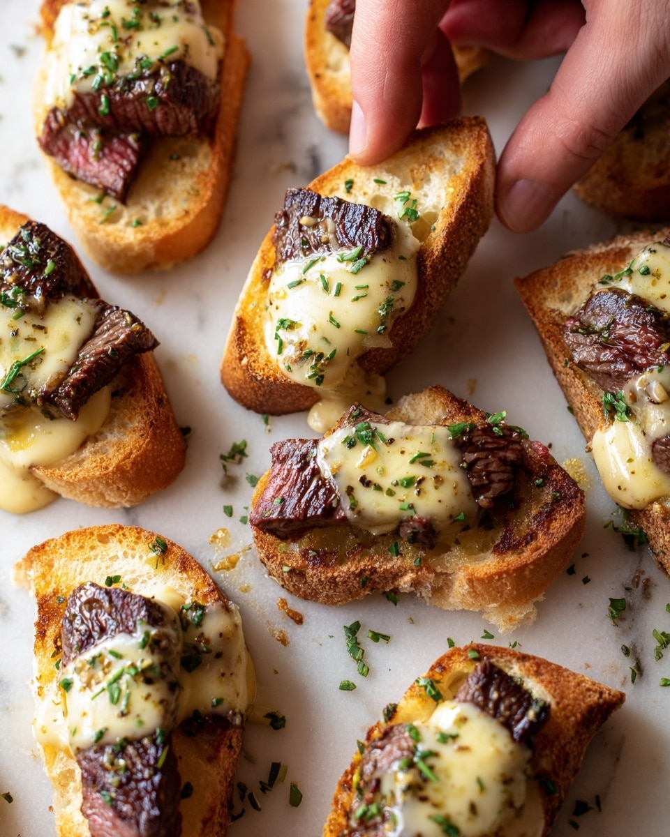 Grilled Beef Tenderloin Crostini with Béarnaise Sauce Recipe