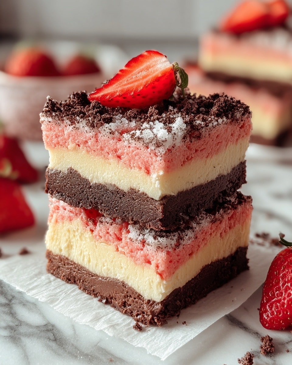 Strawberry Cheesecake Brownies Recipe - Recipe Image