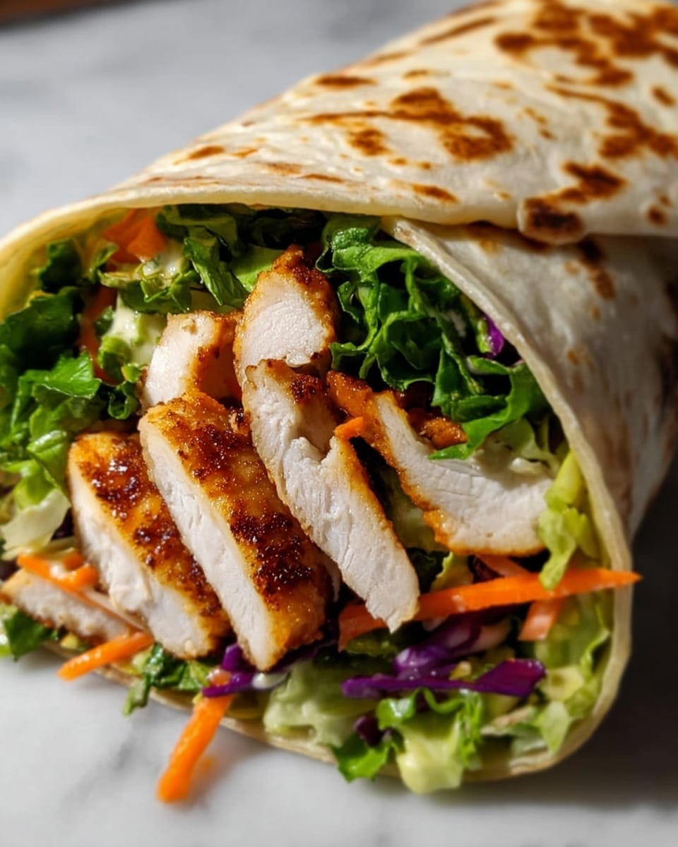 Asian Chicken Salad Wraps Recipe - Recipe Image