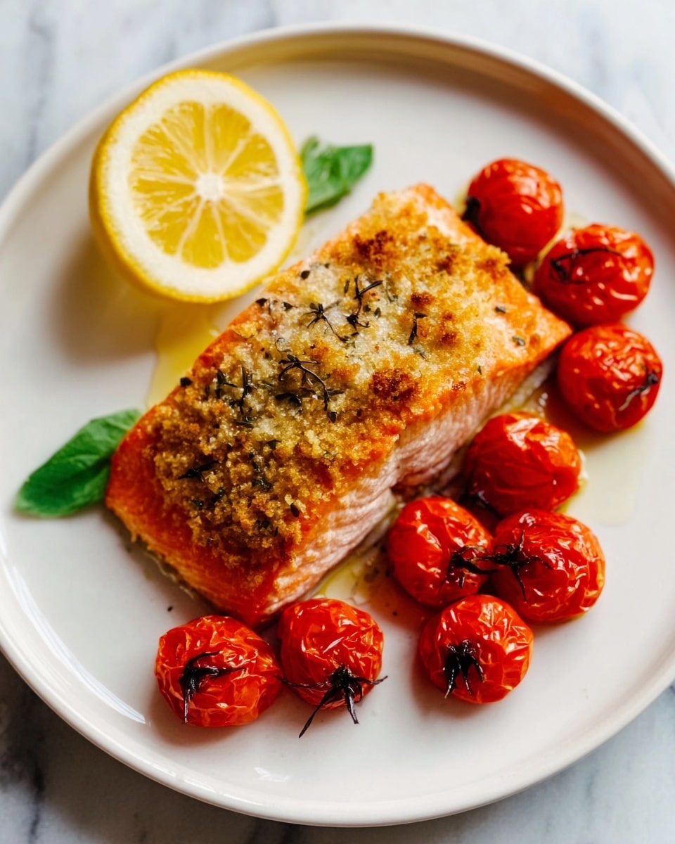 Pesto Parmesan Crusted Baked Salmon Recipe 6 Pesto Parmesan Crusted Baked Salmon Recipe - Recipe Image