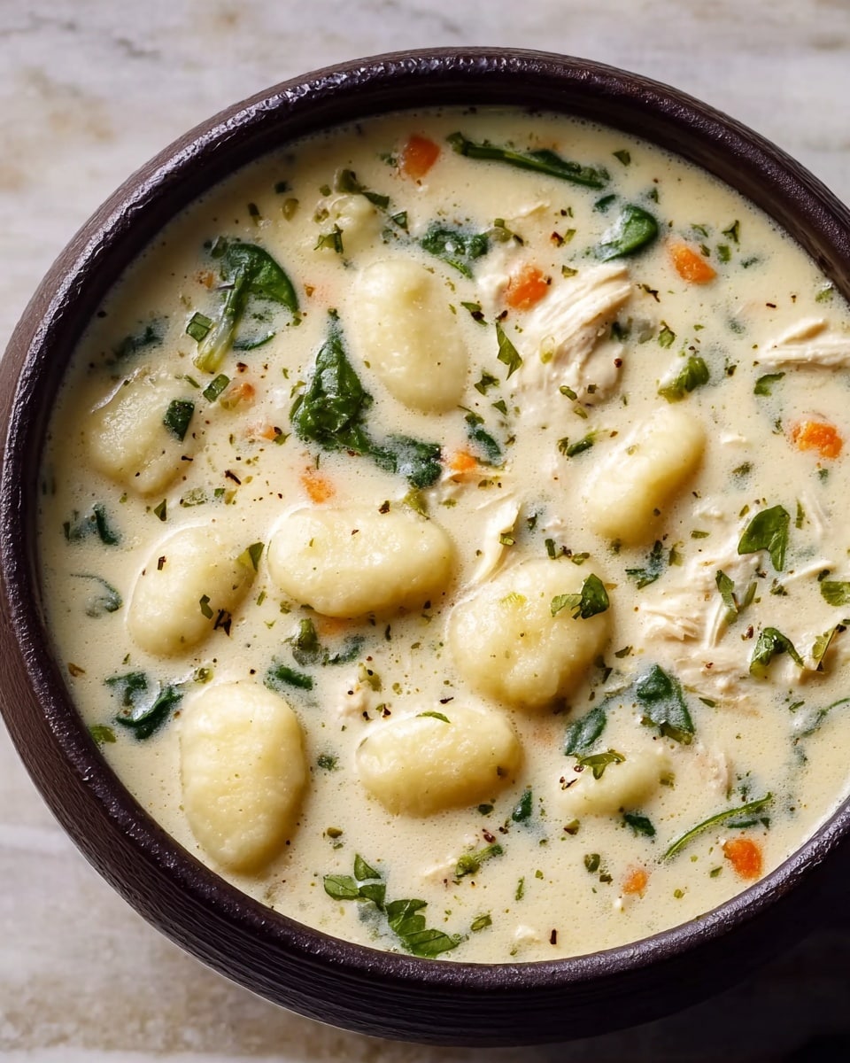 Creamy Garlic Chicken Gnocchi Soup Recipe 6 Creamy Garlic Chicken Gnocchi Soup Recipe - Recipe Image