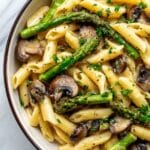 Creamy Mushroom and Asparagus Chicken Penne Recipe