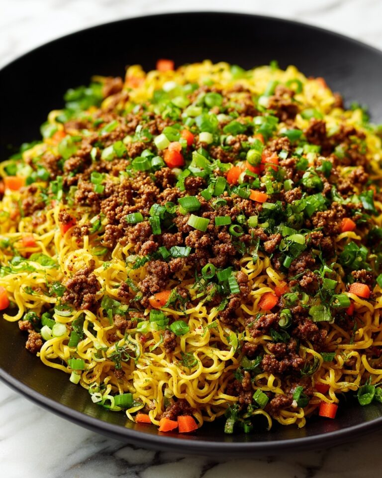 Ground Beef Ramen Skillet Recipe