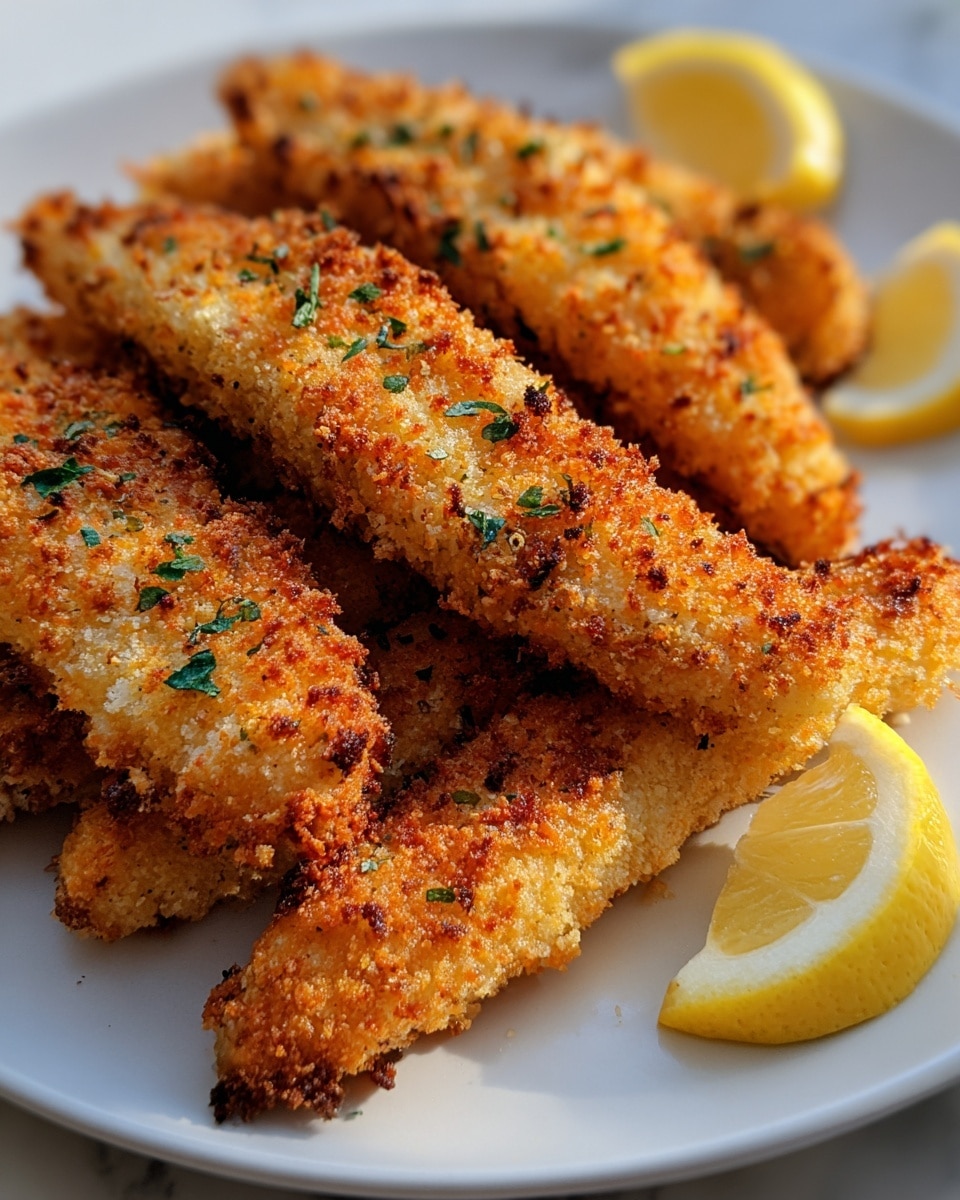 Lemon Garlic Parmesan Chicken Tenders Recipe - Recipe Image
