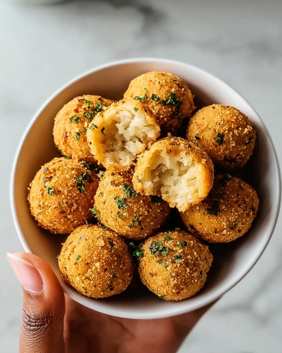 Air Fryer Cheesy Mashed Potato Balls Recipe 5 Air Fryer Cheesy Mashed Potato Balls Recipe - Recipe Image