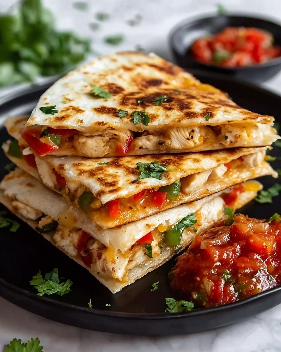 Chicken Fajita Quesadillas Recipe - Recipe Image