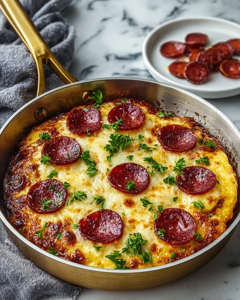 Crustless Keto Pizza Bake Recipe 5 Crustless Keto Pizza Bake Recipe - Recipe Image