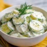 Dad’s Creamy Cucumber Salad Recipe