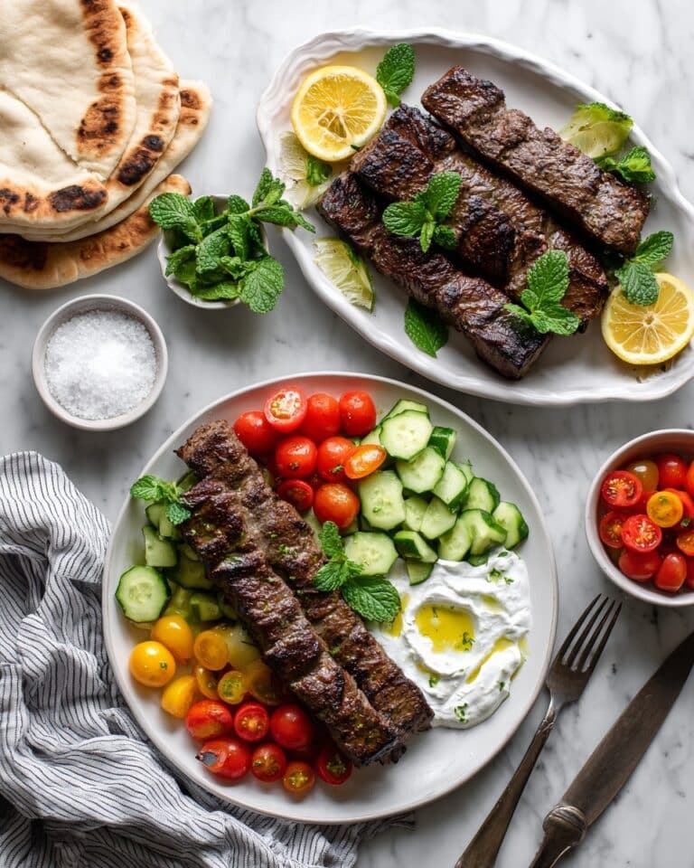 Greek Lamb Souvlaki and Easy Homemade Pita Recipe