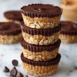 No-Bake Peanut Butter Oat Cups with Chocolate Topping Recipe