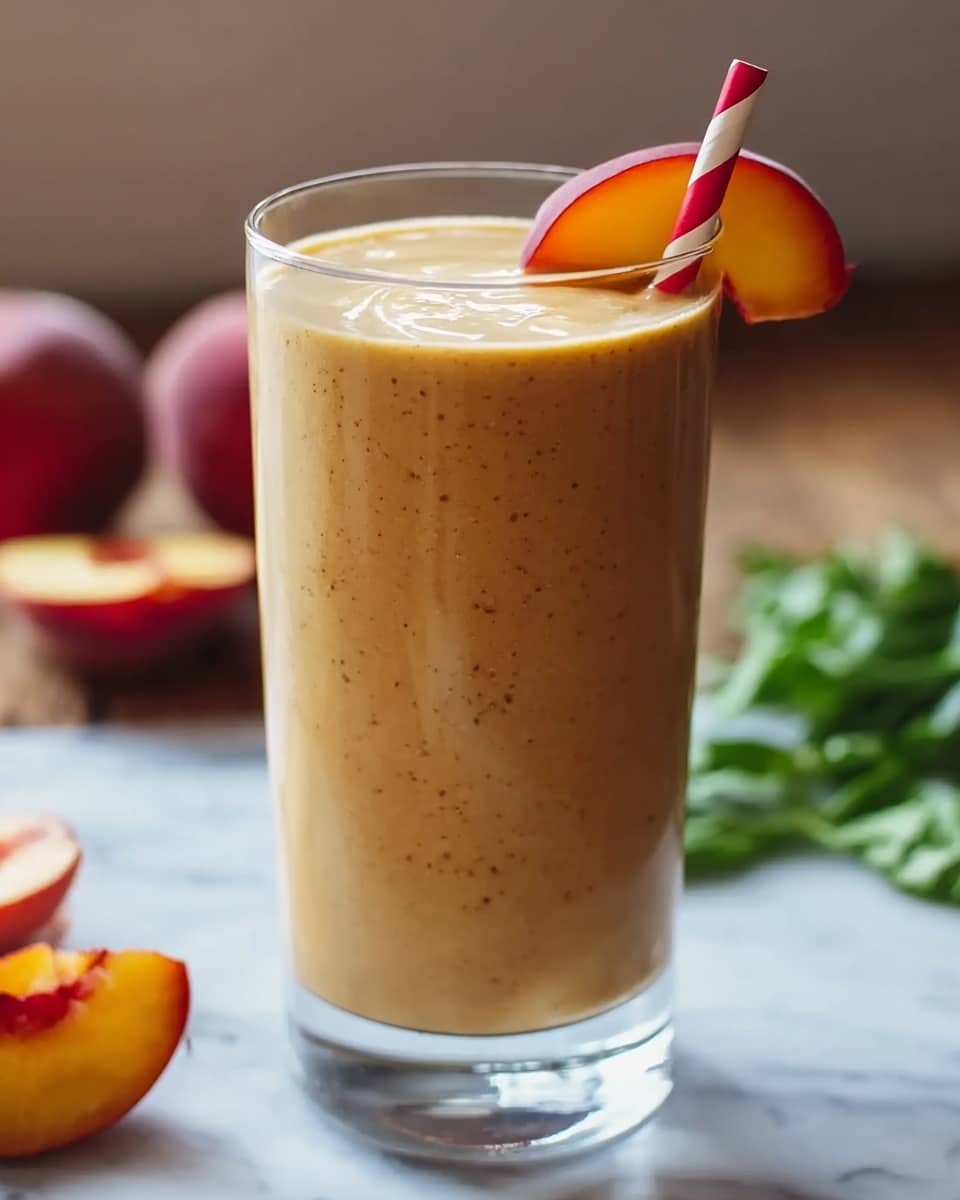 Vegan Peach Smoothie Recipe 5 Vegan Peach Smoothie Recipe - Recipe Image