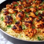 Garlic Butter Chicken Bites with Savory Creamy Parmesan Pasta Recipe