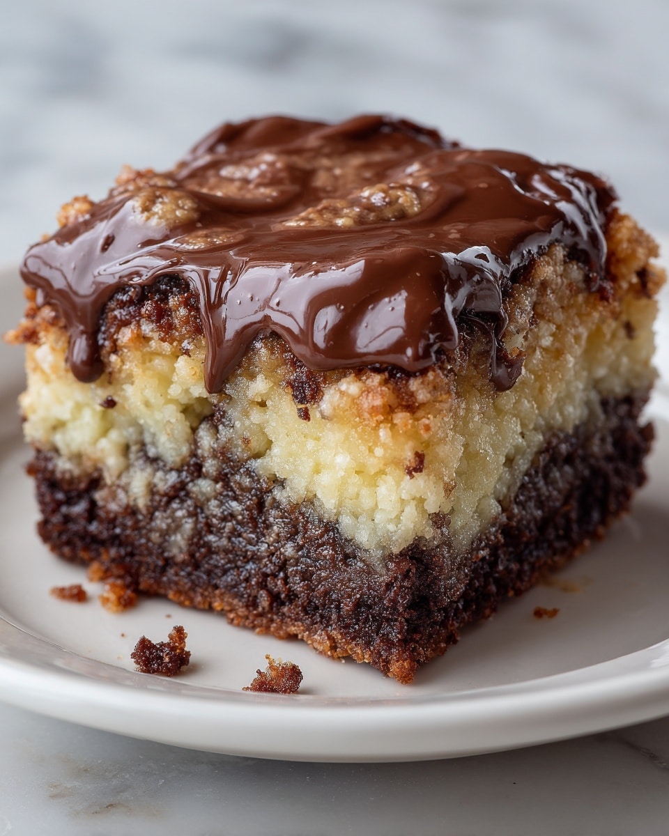 Chocolate Peanut Butter Ooey Gooey Cake Recipe - Recipe Image