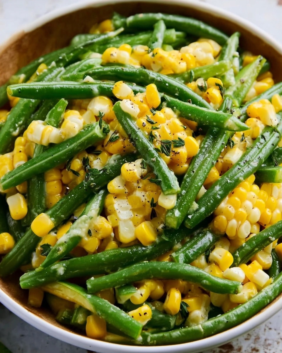 Summer Corn & Green Beans with Herb Butter Recipe - Recipe Image
