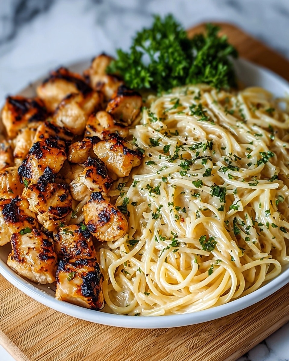 Garlic Butter Chicken Pasta Recipe - Recipe Image