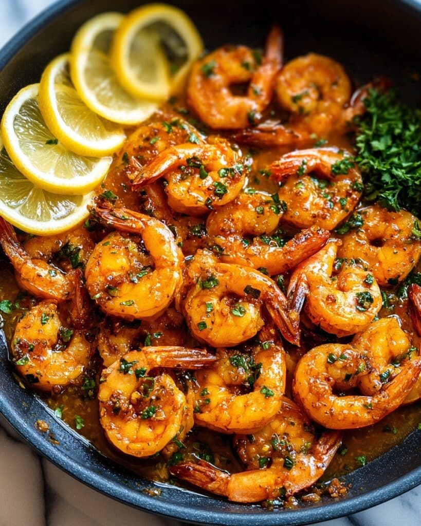 Spicy Lemon Garlic Shrimp Recipe