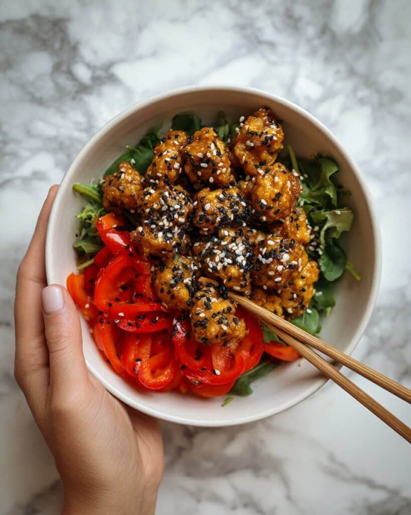 Crispy Baked Peanut Tofu Bowls Recipe