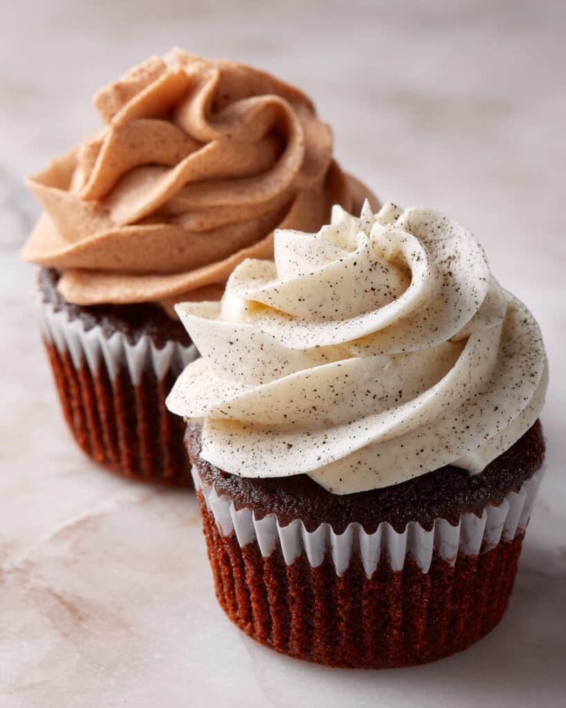 Buttercream Icing for Cupcakes (Vanilla and Chocolate) Recipe