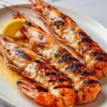 Char-Grilled King Prawns with Lemon Recipe