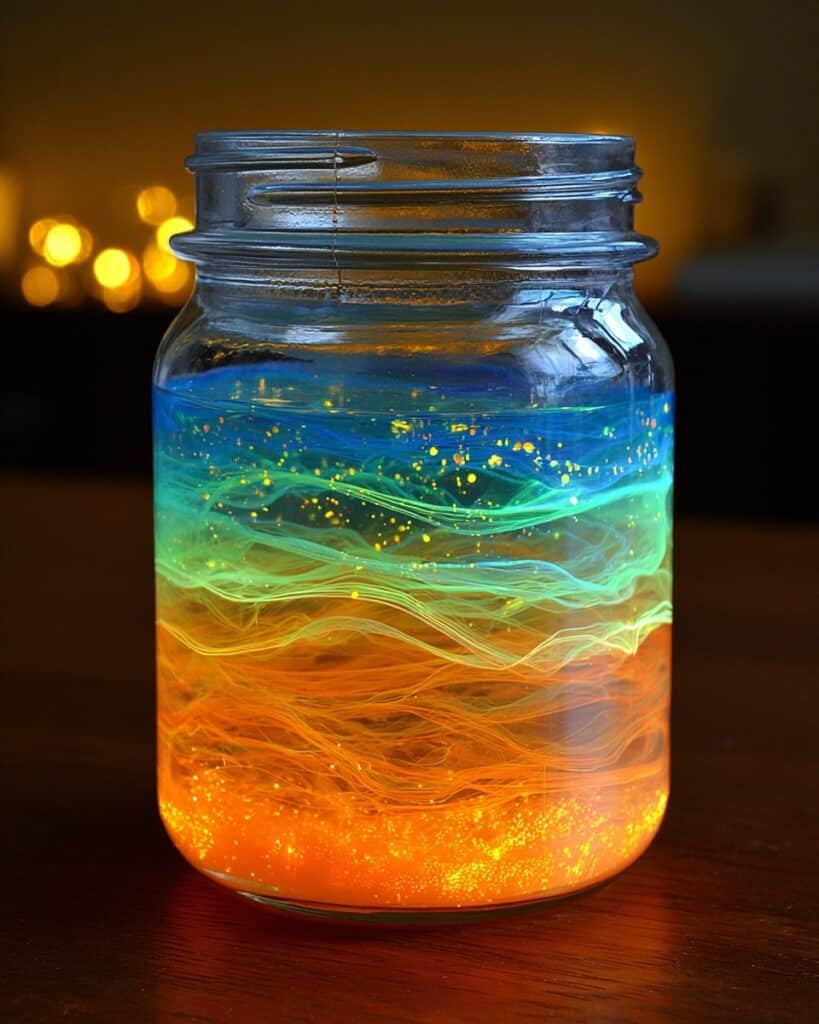 Glowing Fireworks in a Jar Recipe
