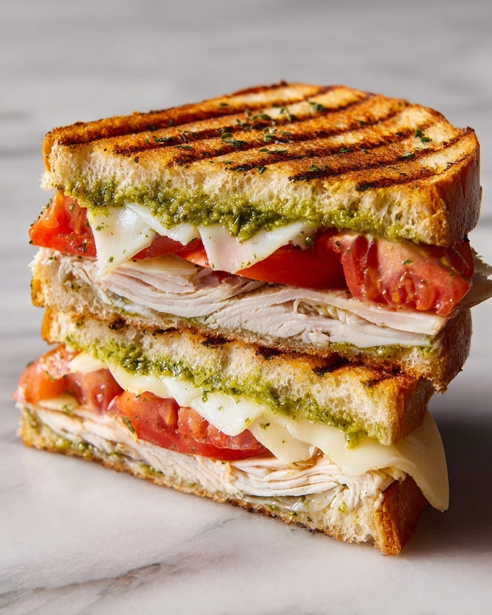 Gourmet Chicken Pesto Sourdough Sandwich Recipe