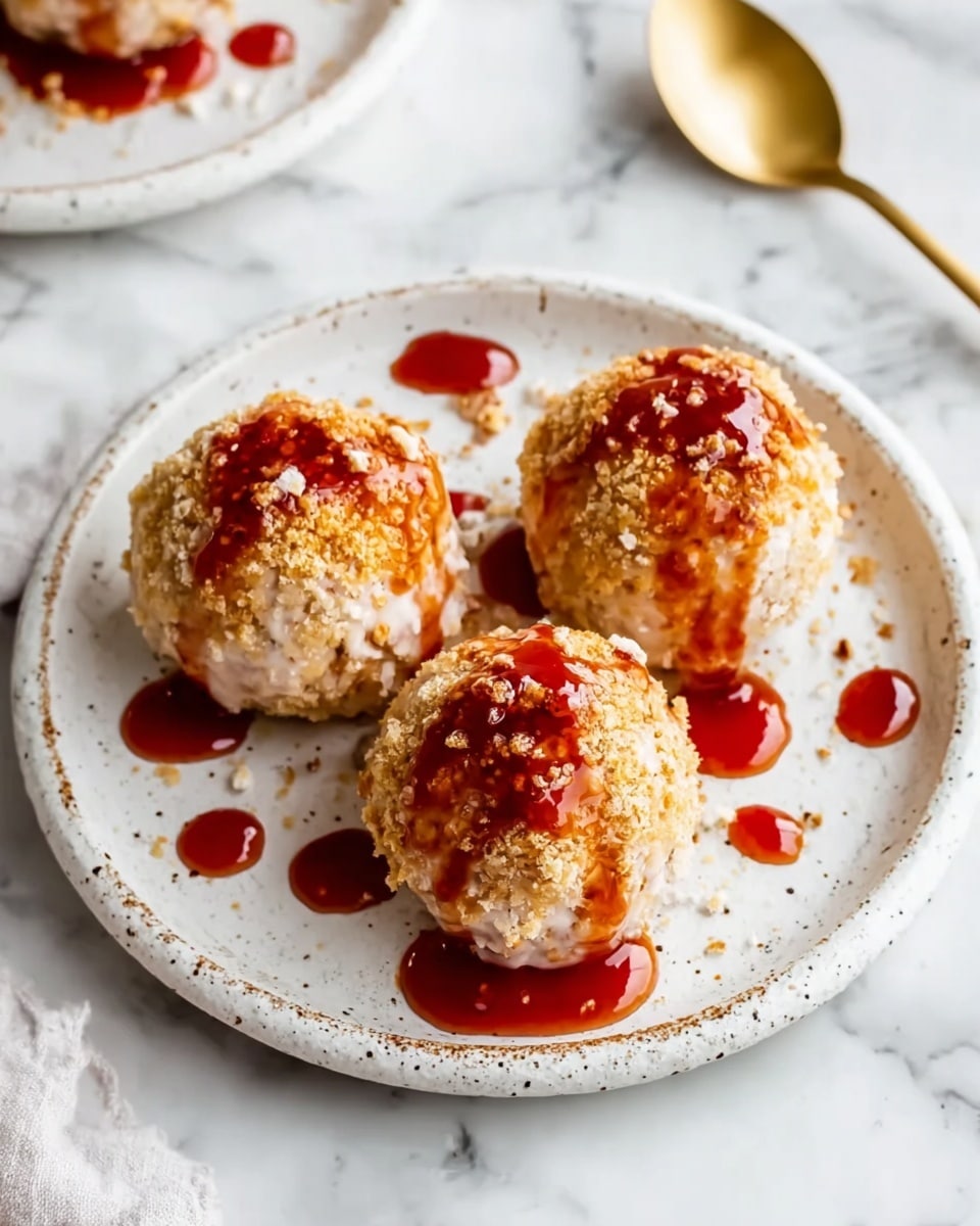 Cranberry and Pecan Goat Cheese Balls with Honey Glaze Recipe - Recipe Image