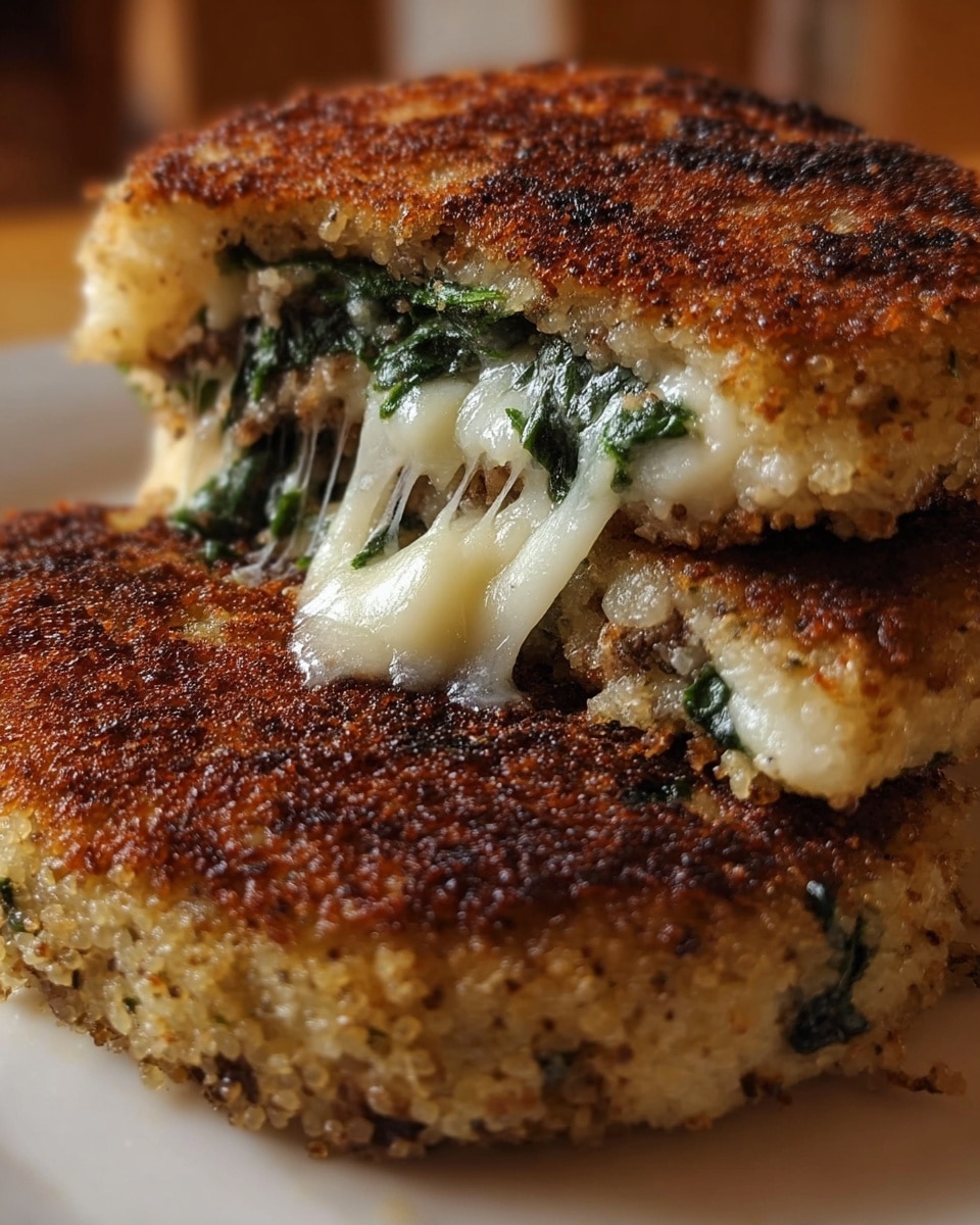 Spinach and Cheese Stuffed Cauliflower Patties Recipe - Recipe Image