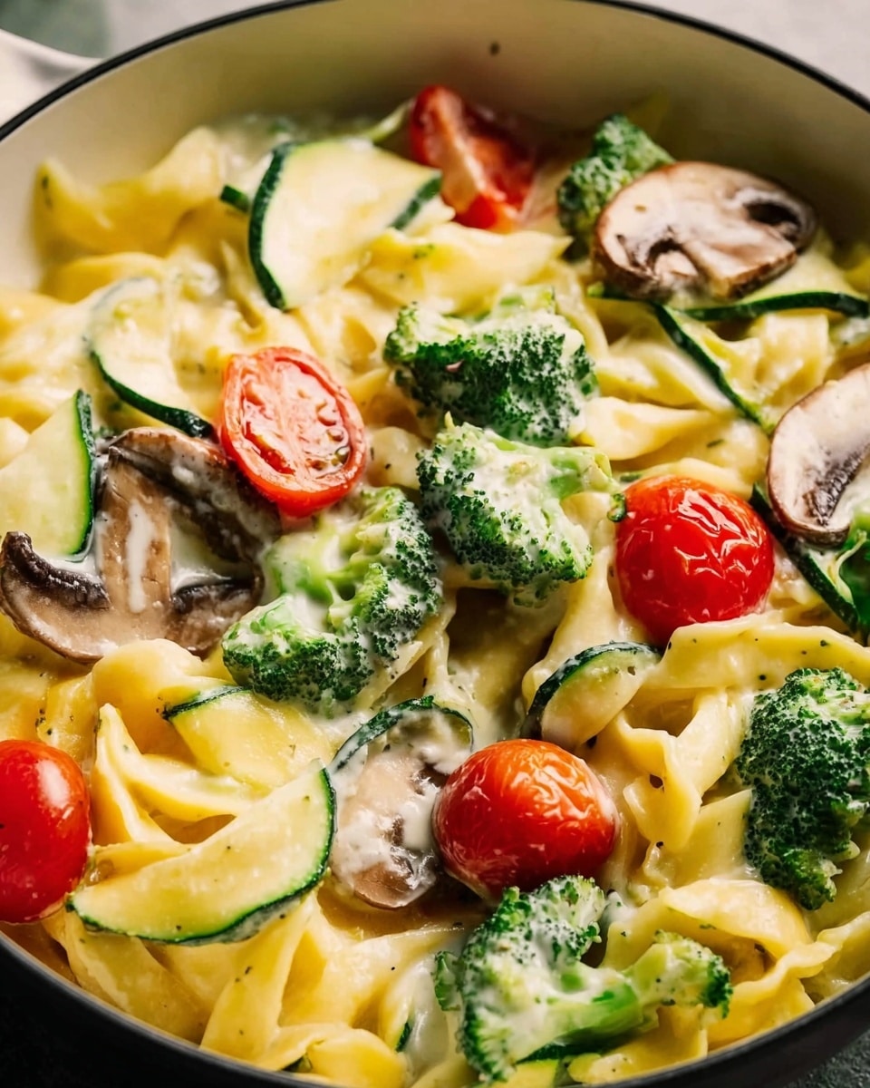 Creamy Veggie Pasta Recipe 5 Creamy Veggie Pasta Recipe - Recipe Image