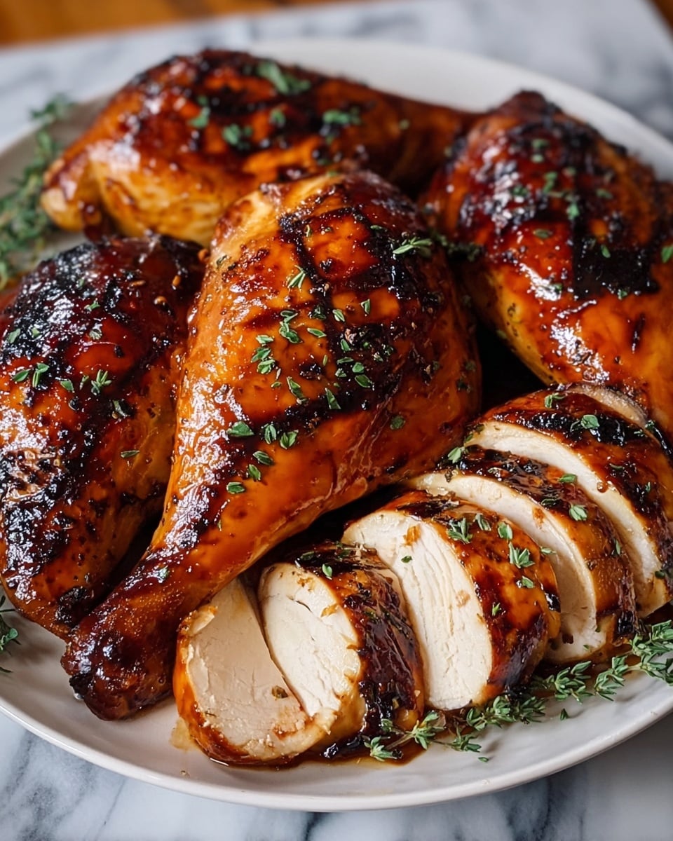 Maple-Butter-Glazed Roast Turkey Recipe - Recipe Image