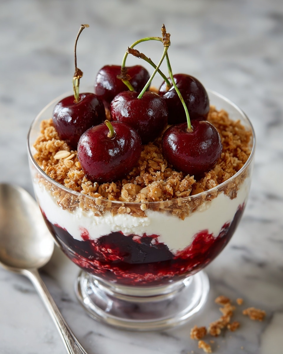 Fresh Cherry Crisp Recipe - Recipe Image