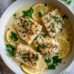 Baked Cod in Coconut Lemon Cream Sauce Recipe
