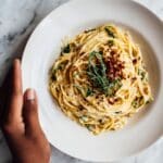 Caramelized Onion Pasta with Chilli Oil Recipe